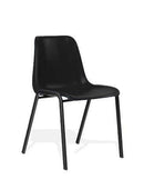 Polly Stacking Visitor Chair Black Polypropylene - NWOF