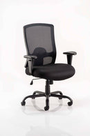 Portland HD Task Operator Chair Black Mesh With Arms - NWOF