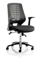 Relay Task Operator Chair Airmesh Seat Black Back With Arms - NWOF