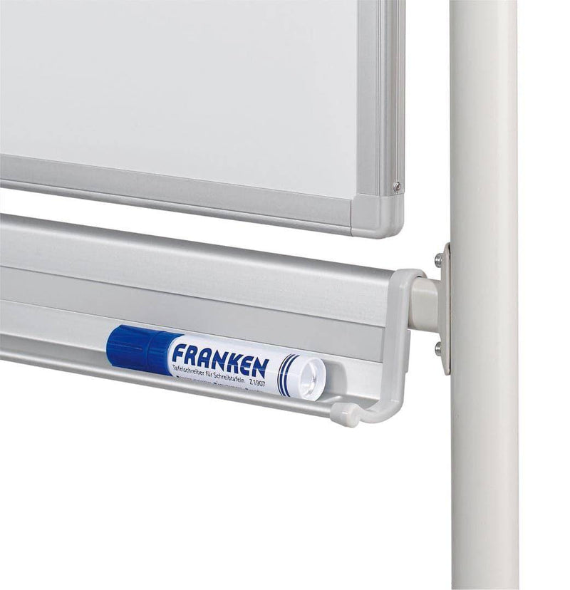 Revolving Whiteboard On Mobile Stand 120 x 120cm Lacquered Steel - NWOF