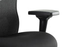 Stealth Shadow Ergo Posture Black Airmesh Seat And Mesh Back Chair With Arms & Headrest - NWOF