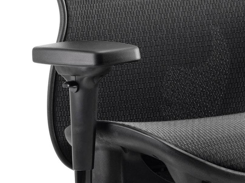 Stealth Shadow Ergo Posture Black Mesh Seat And Back Chair With Arms - NWOF