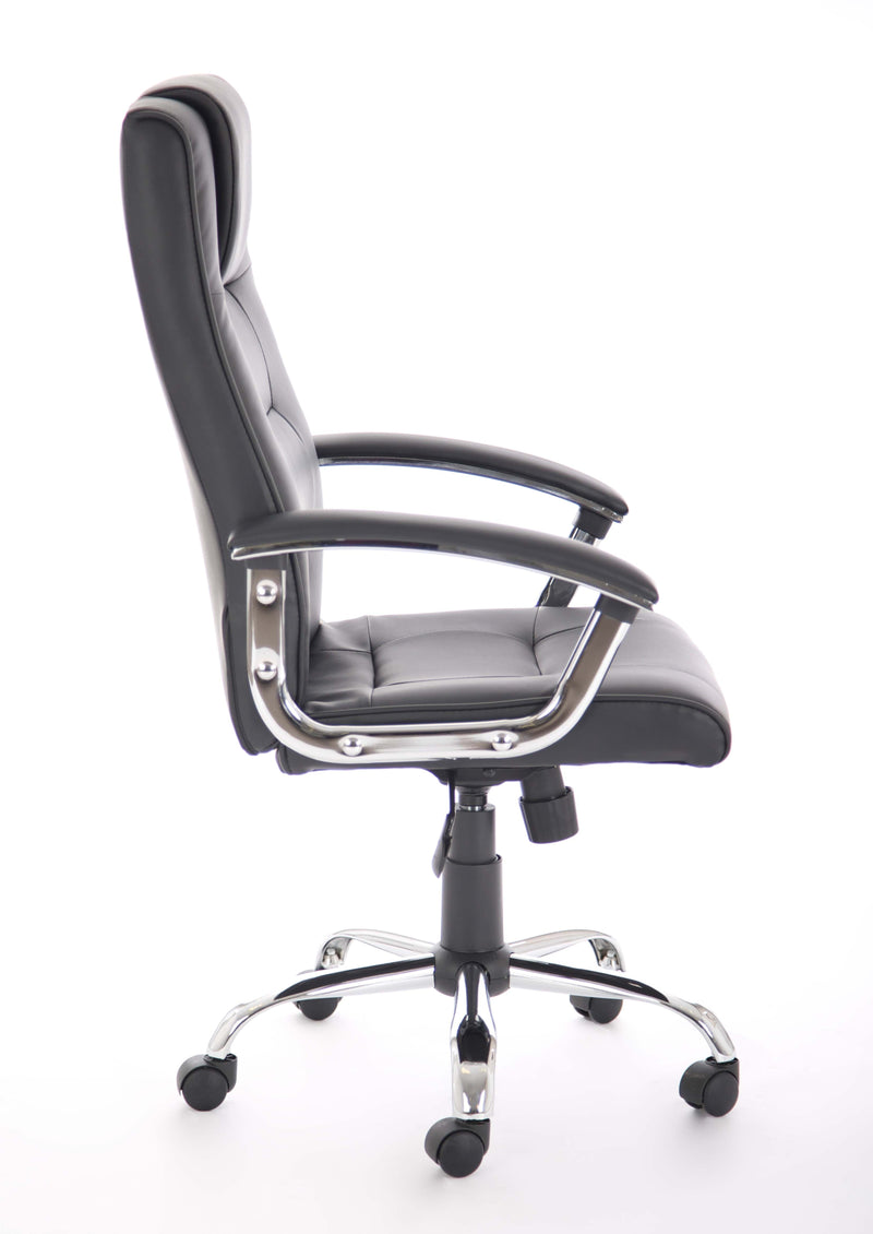 Thrift Executive Chair Black Leather - NWOF