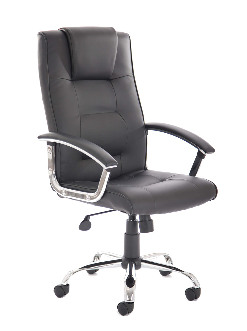 Thrift Executive Chair Black Leather - NWOF