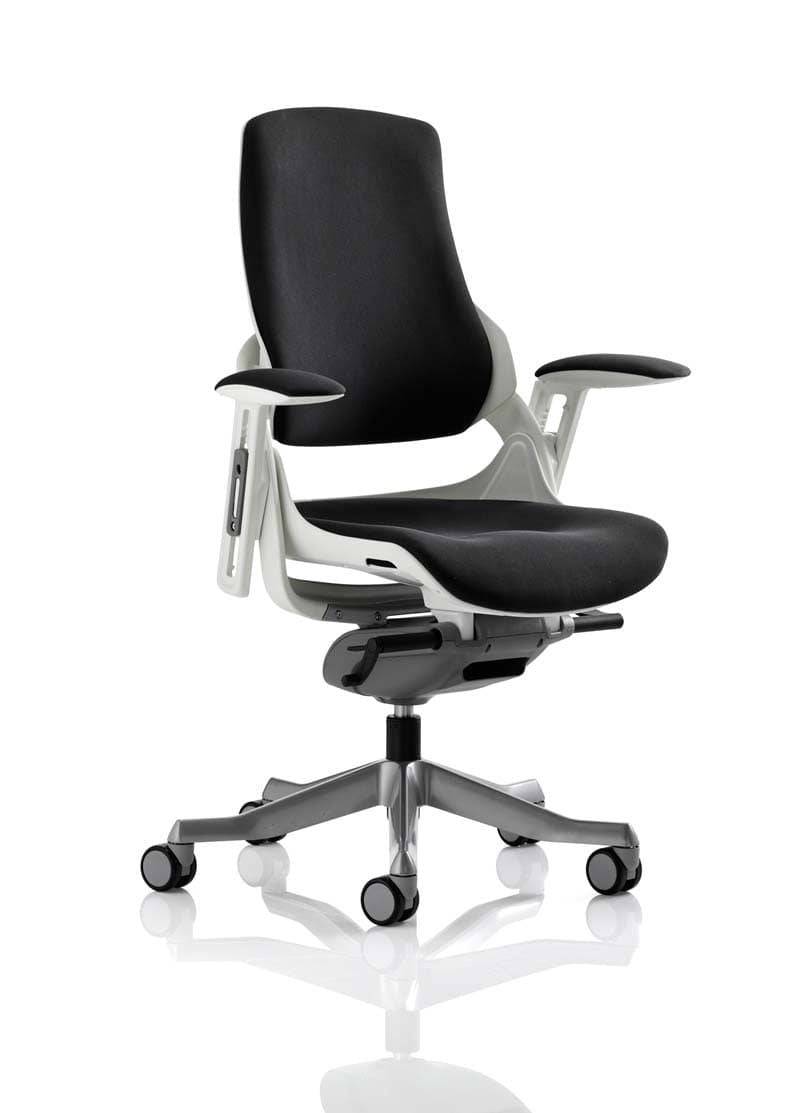 Zure Executive Chair Black Fabric With Arms - NWOF