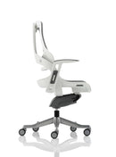 Zure Executive Chair Elastomer Gel Grey With Arms - NWOF