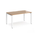 Adapt Single Desk 800mm Deep - Beech - NWOF