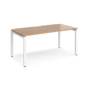 Adapt Single Desk 800mm Deep - Beech - NWOF