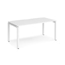 Adapt Single Desk 800mm Deep - White - NWOF