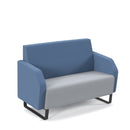 Encore² Low Back 2 Seater Sofa 1200mm Wide With Black Sled Frame - NWOF