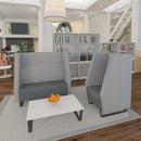 Encore² Modular Large Coffee Table With Black Sled Frame - NWOF