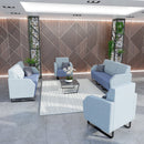 Encore² Low Back 2 Seater Sofa 1200mm Wide With Black Sled Frame - NWOF