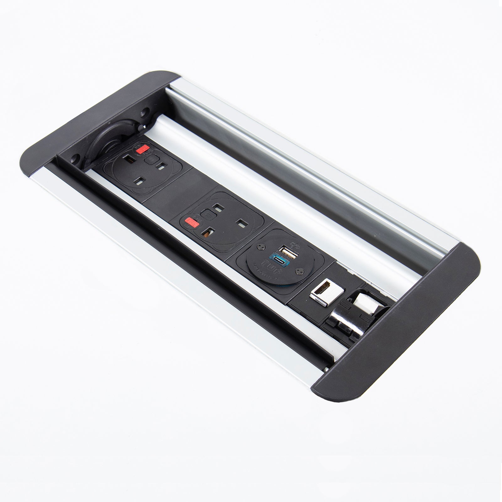 Eclipse In-Table Rollover Power Module 2 x UK Sockets, 1 x TUF (A&C ...
