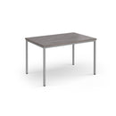Flexi 25 Rectangular Table With Silver Frame - Grey Oak - NWOF