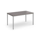 Flexi 25 Rectangular Table With Silver Frame - Grey Oak - NWOF
