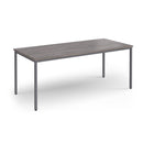 Flexi 25 Rectangular Table With Graphite Frame - Grey Oak - NWOF