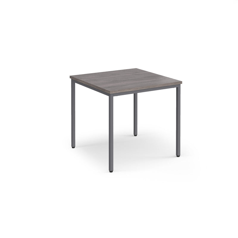 Flexi 25 Rectangular Table With Graphite Frame - Grey Oak - NWOF