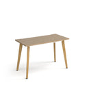 Giza Straight Desk With Wooden Legs - Kendal Oak - NWOF