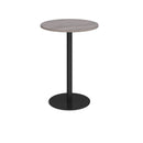 Monza Circular Poseur Table With Flat Round Base 800mm - Grey Oak - NWOF