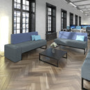 Nera Square Coffee Table With Black Frame - NWOF