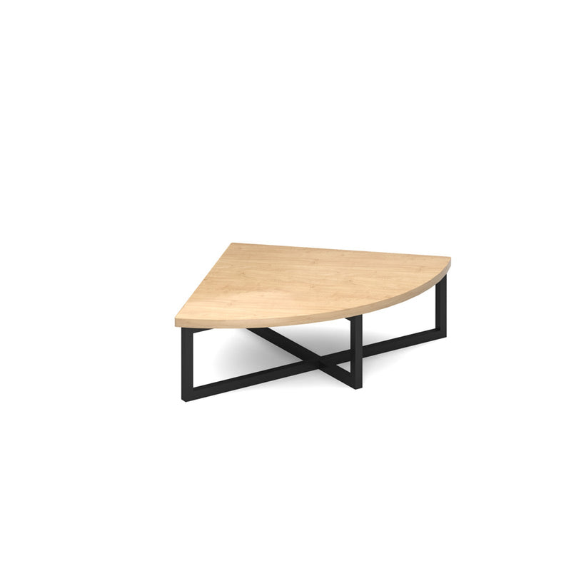 Nera Corner Unit Table With Black Frame - NWOF