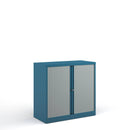 Bisley Systems Tambour Cupboard - Blue - NWOF