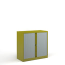 Bisley Systems Tambour Cupboard - Green - NWOF
