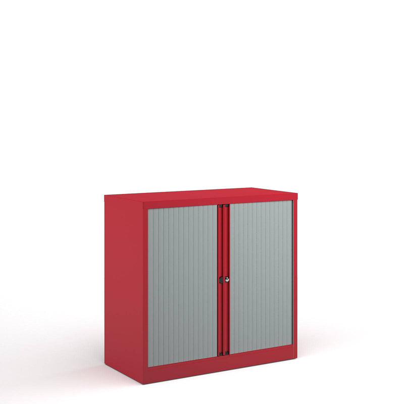 Bisley Systems Tambour Cupboard - Red - NWOF