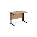 Maestro 25 600mm Deep Straight Desk With Cantilever Leg - Beech - NWOF
