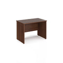 Maestro 25 600mm Deep Straight Desk With Panel End Leg - Walnut - NWOF