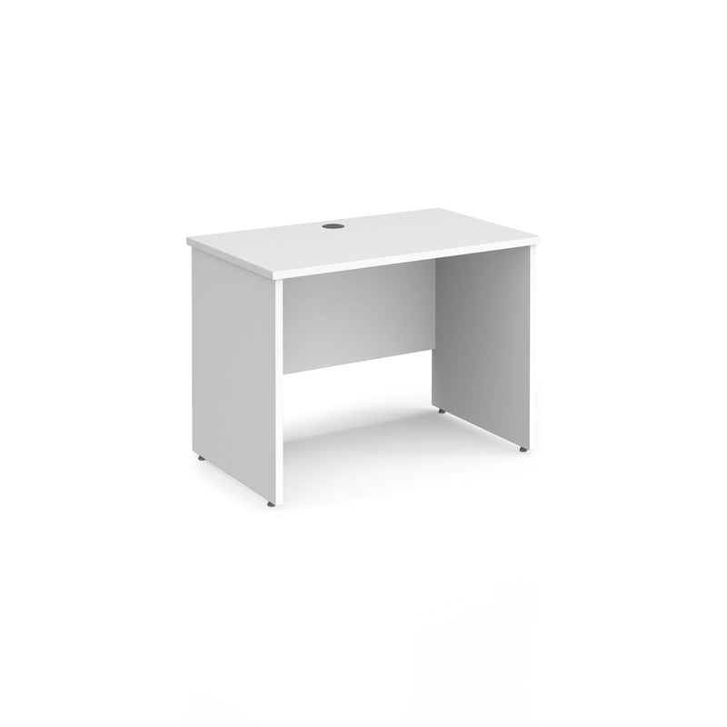 Maestro 25 600mm Deep Straight Desk With Panel End Leg - White - NWOF
