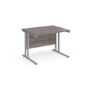 Maestro 25 800mm Deep Straight Desk With Cantilever Leg - Grey Oak - NWOF