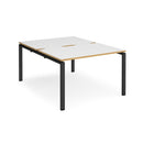 Adapt Back to Back Desks 800mm Deep - White/Oak - NWOF