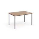 Flexi 25 Rectangular Table With Graphite Frame - Beech - NWOF