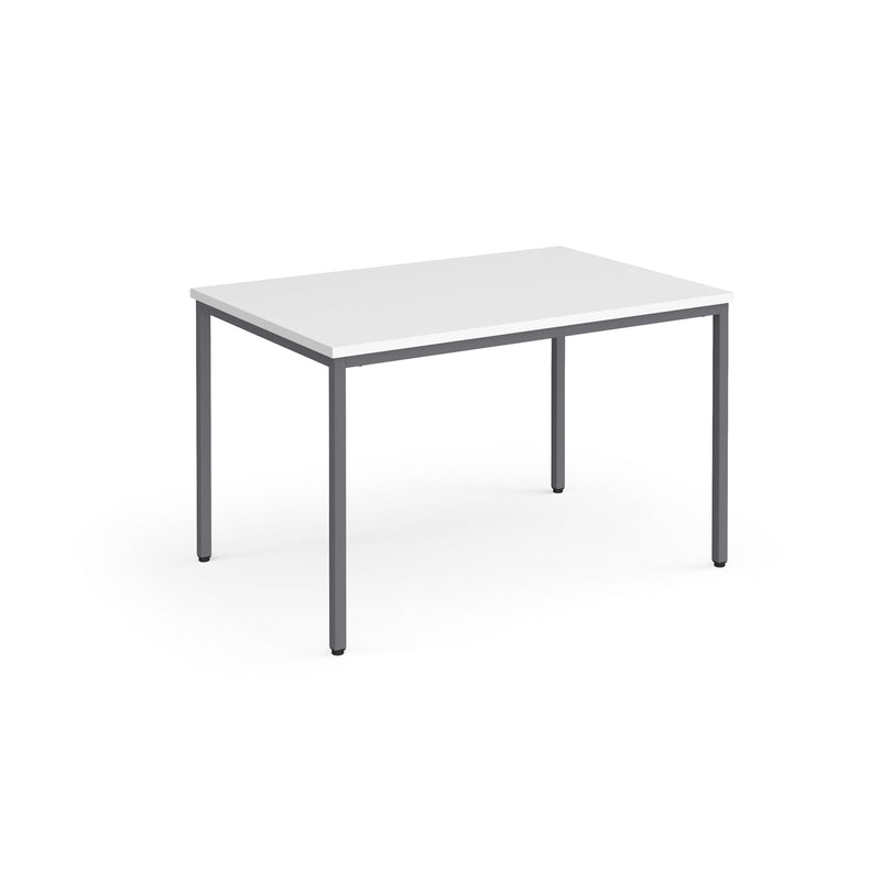 Flexi 25 Rectangular Table With Graphite Frame - White - NWOF