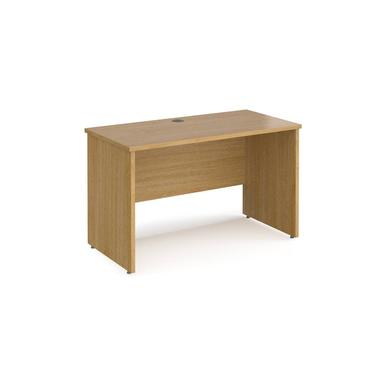 Maestro 25 600mm Deep Straight Desk With Panel End Leg - Oak - NWOF