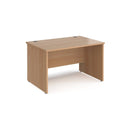 Maestro 25 800mm Deep Straight Desk With Panel End Leg - Beech - NWOF