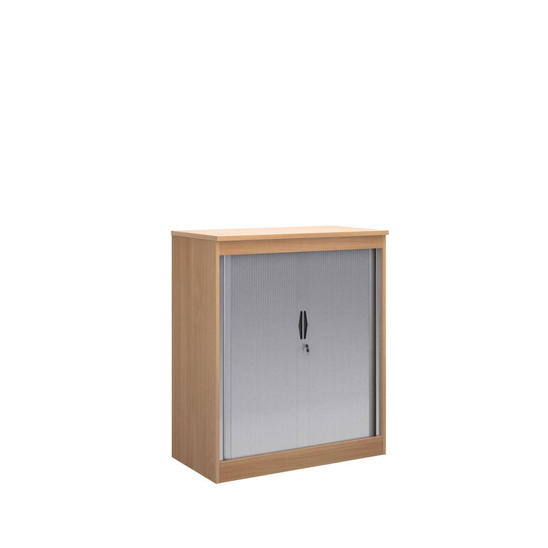 Systems Horizontal Tambour Door Cupboard - Beech - NWOF