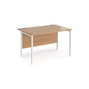 Maestro 25 800mm Deep Straight Desk With H-Frame Leg - Beech - NWOF