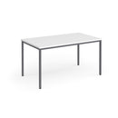 Flexi 25 Rectangular Table With Graphite Frame - White - NWOF
