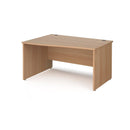 Maestro 25 Wave Desk With Panel End Leg - Beech - NWOF