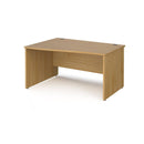 Maestro 25 Wave Desk With Panel End Leg - Oak - NWOF