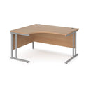Maestro 25 Ergonomic Desk With Cantilever Leg - Beech - NWOF