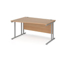 Maestro 25 Wave Desk With Cantilever Leg - Beech - NWOF
