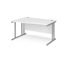 Maestro 25 Wave Desk With Cantilever Leg - White - NWOF