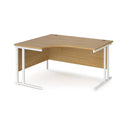 Maestro 25 Ergonomic Desk With Cantilever Leg - Oak - NWOF