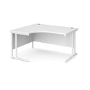 Maestro 25 Ergonomic Desk With Cantilever Leg - White - NWOF