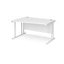 Maestro 25 Wave Desk With Cantilever Leg - White - NWOF