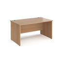 Maestro 25 800mm Deep Straight Desk With Panel End Leg - Beech - NWOF