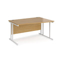 Maestro 25 Wave Desk With Cantilever Leg - Oak - NWOF